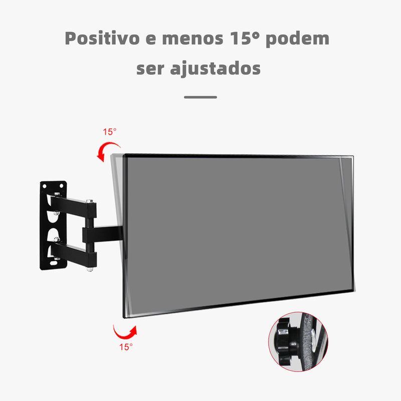 Suporte Multifuncional de TV Articulado – Ajuste Livre e Instalação Fácil