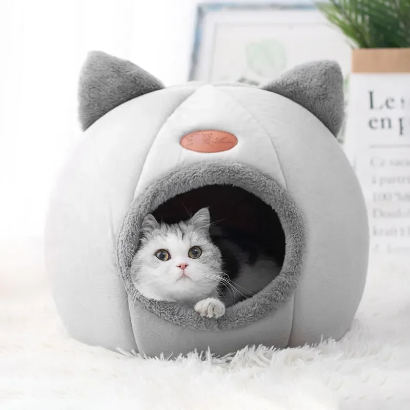 Caminha Tipo Tenda de Luxo Para Pet, Ninho Pelúcia Gatos e Cães