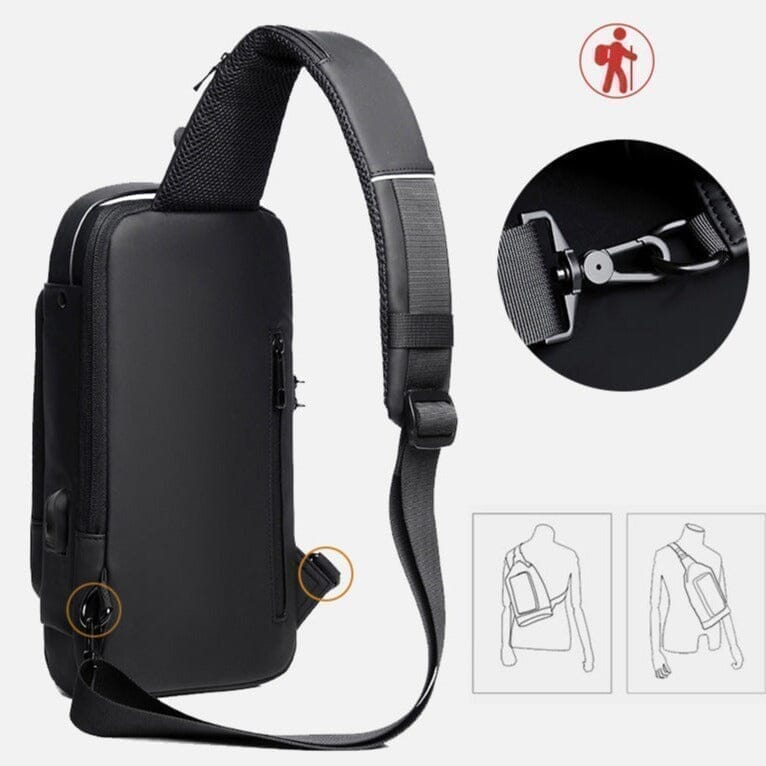 Mochila com Senha USB Slim Bag